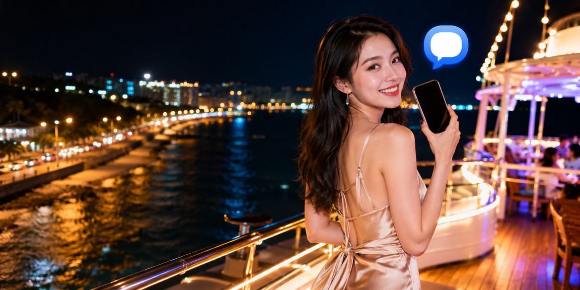 Người dùng tại bãi biển Phan Thiết chơi casino trên điện thoại di động