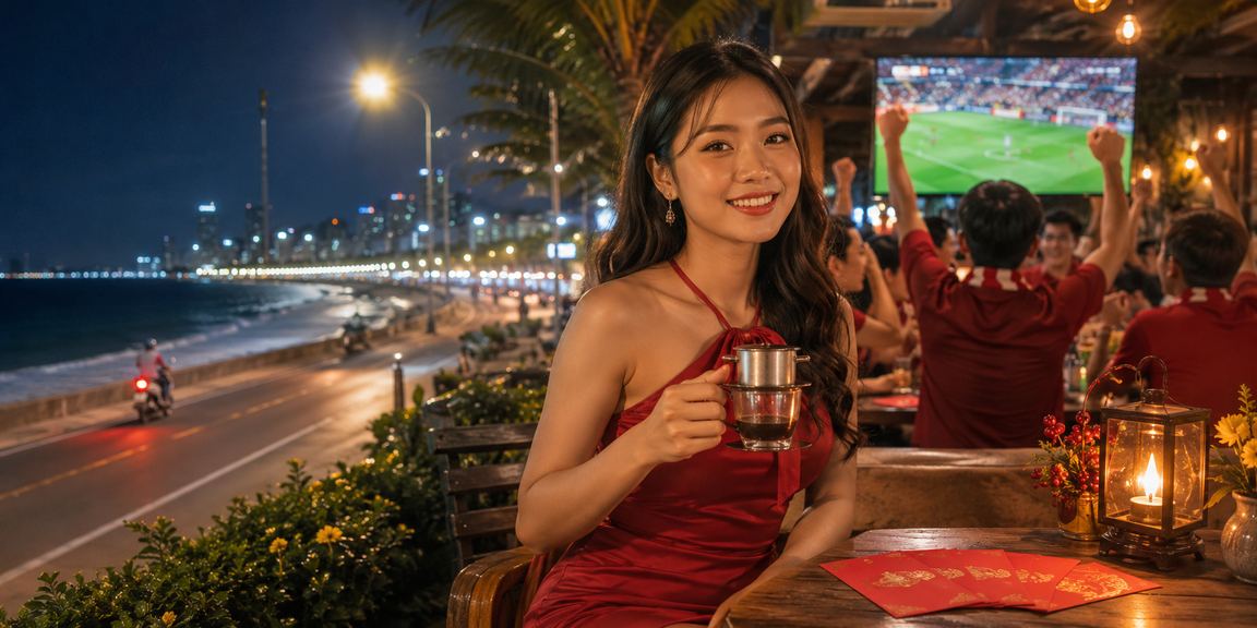 Cà phê và bao lì xì đỏ tại Phan Thiết – biểu tượng thanh toán và thưởng nền tảng